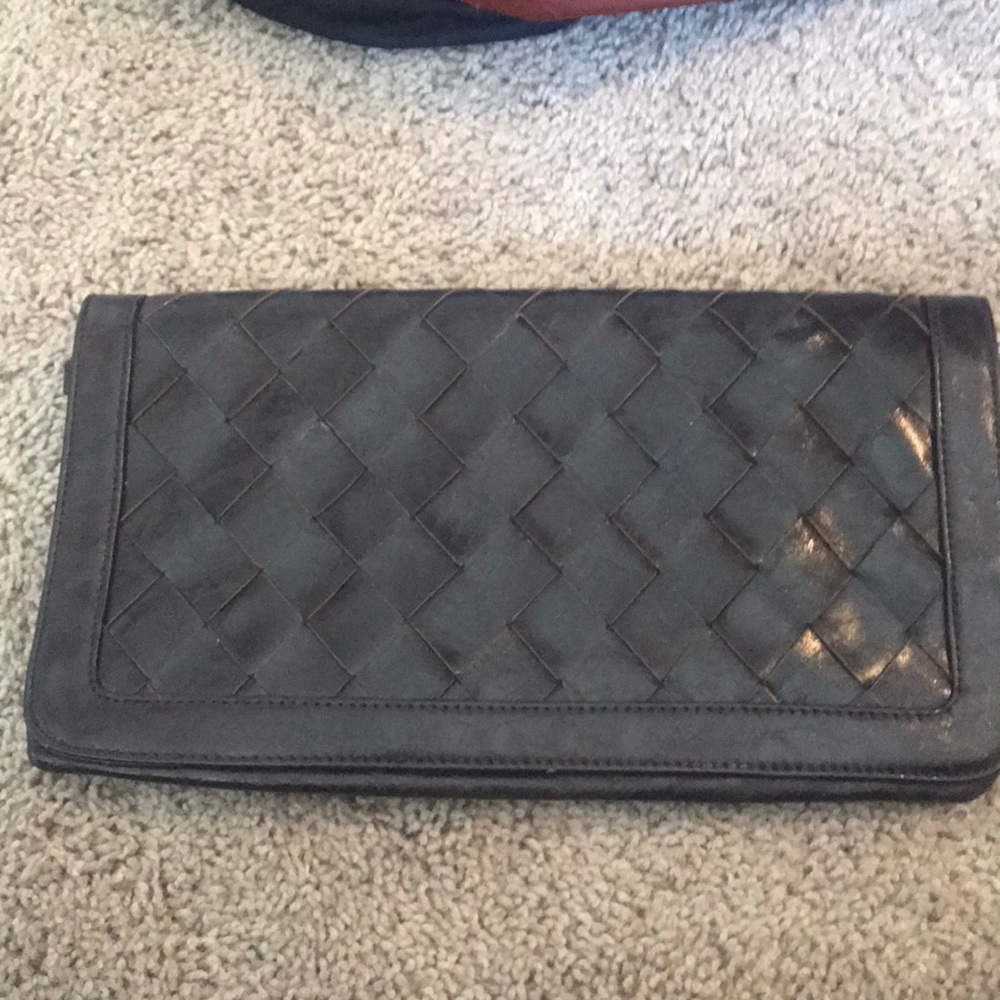 Quilted clutch bag